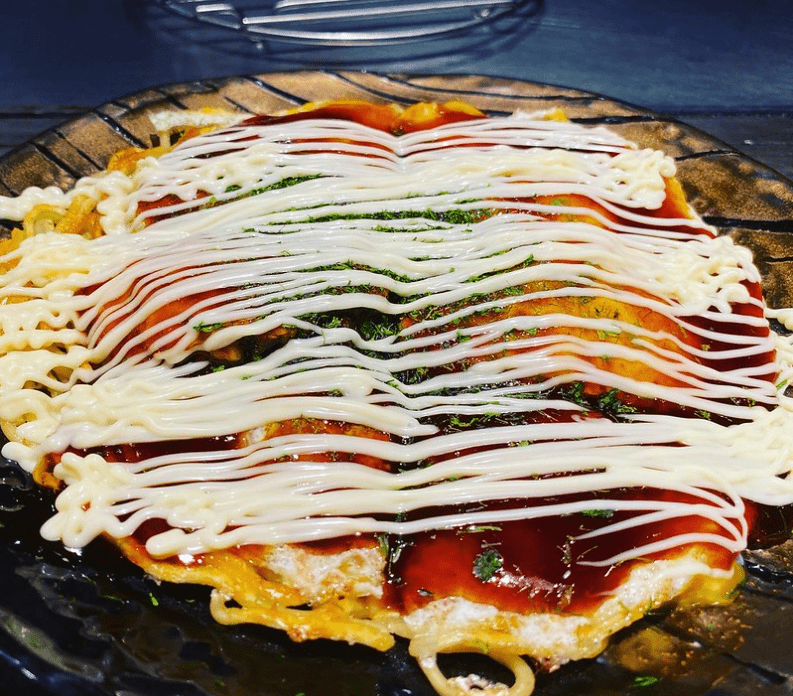 Okonomiyaki con mayonesa