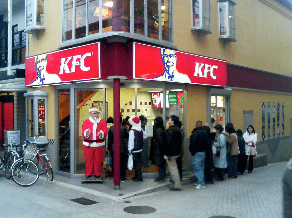 KFC en Japón en Navidad